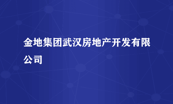 金地集团武汉房地产开发有限公司