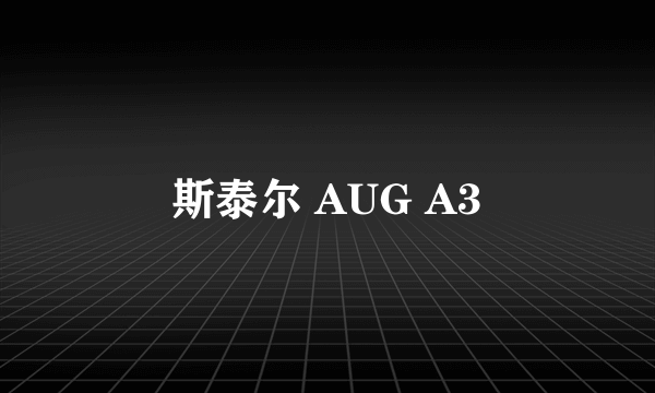 斯泰尔 AUG A3