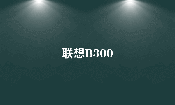 联想B300