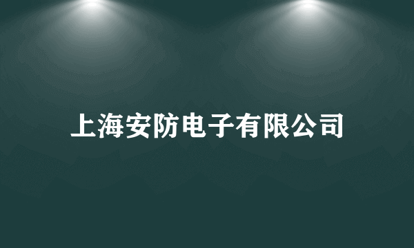 上海安防电子有限公司