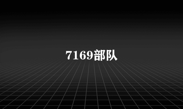 7169部队