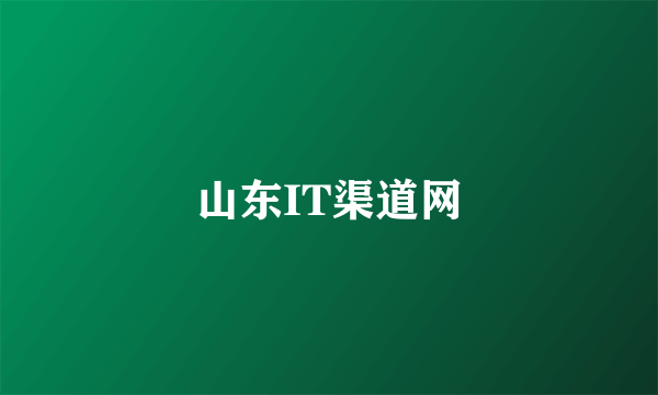 山东IT渠道网