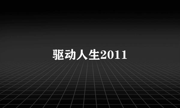 驱动人生2011