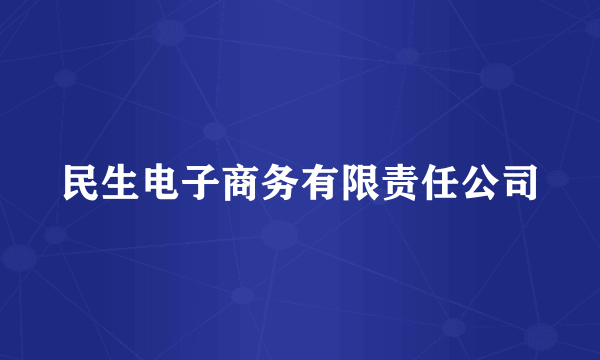 民生电子商务有限责任公司