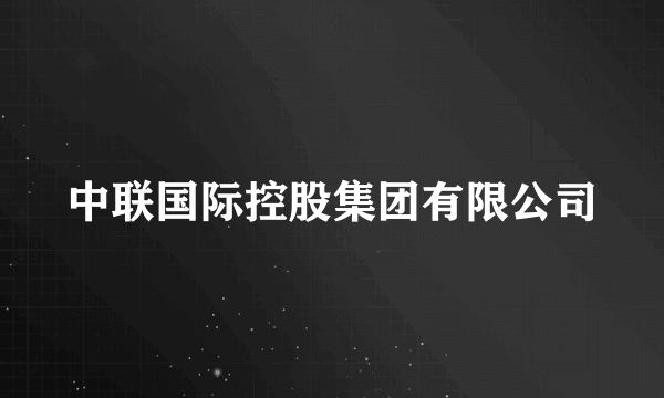 中联国际控股集团有限公司