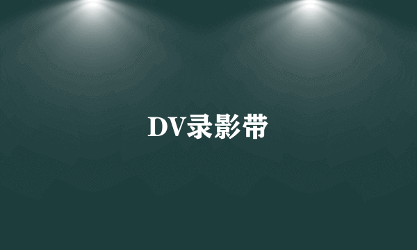 DV录影带