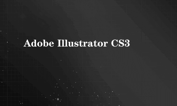 Adobe Illustrator CS3