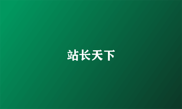 站长天下