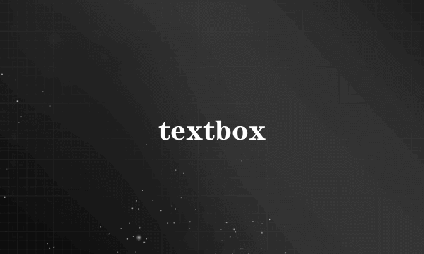 textbox