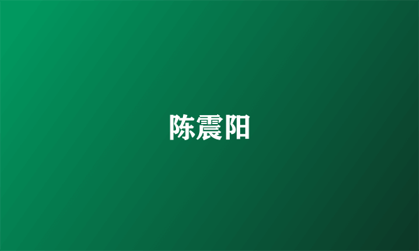 陈震阳