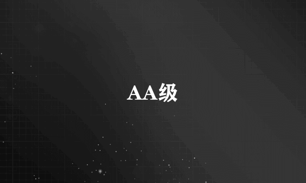 AA级