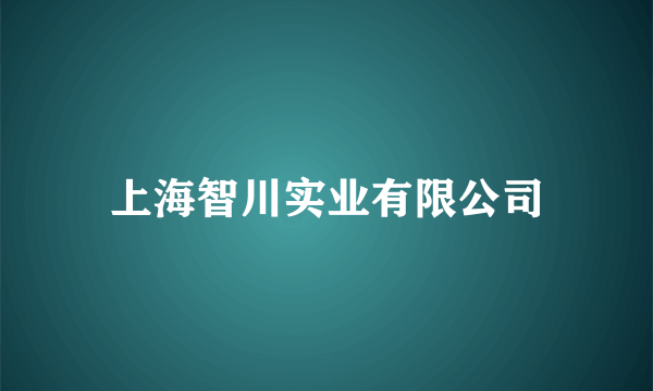 上海智川实业有限公司