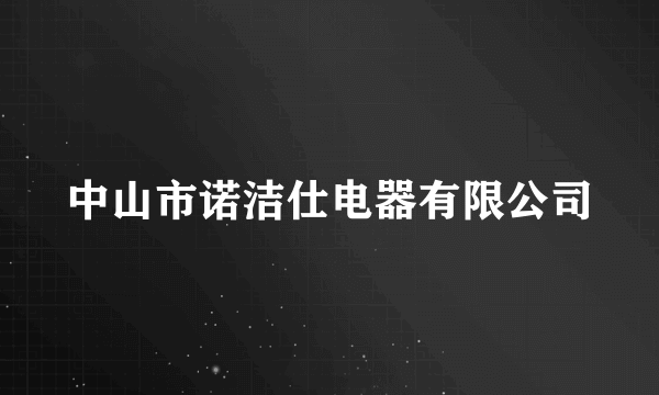 中山市诺洁仕电器有限公司