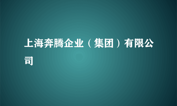 上海奔腾企业（集团）有限公司