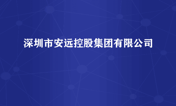 深圳市安远控股集团有限公司