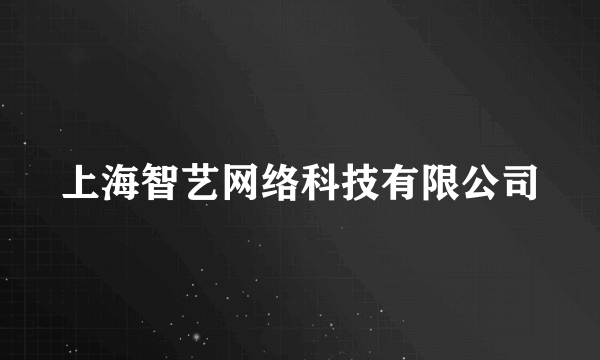 上海智艺网络科技有限公司