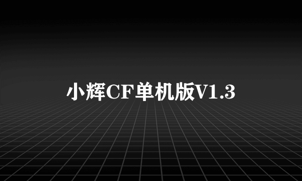 小辉CF单机版V1.3